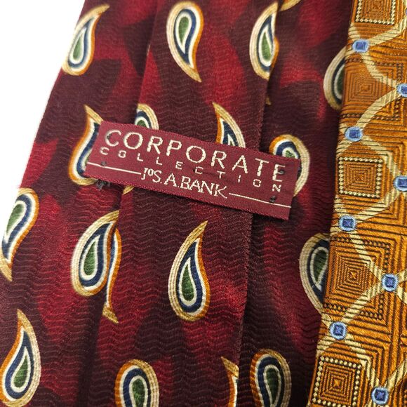 Jos A Bank Corporate & Signature Collection Silk Ties Made in the USA - Picture 3 of 11